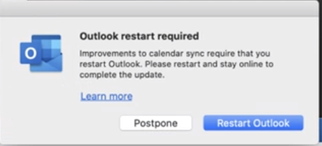 Restart Outlook