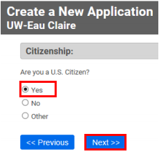 US citizen: Yes or No