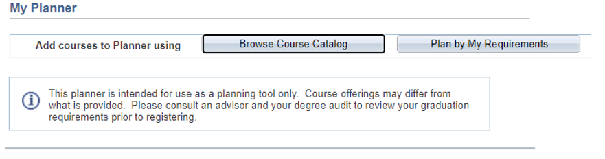 Browse Course Catalog