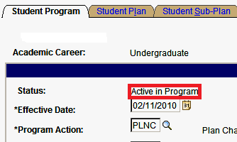 active in program