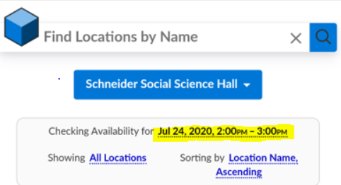 User interface for location search with date and time selection highlighted.