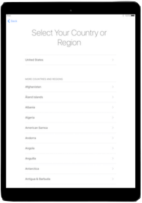 Select country